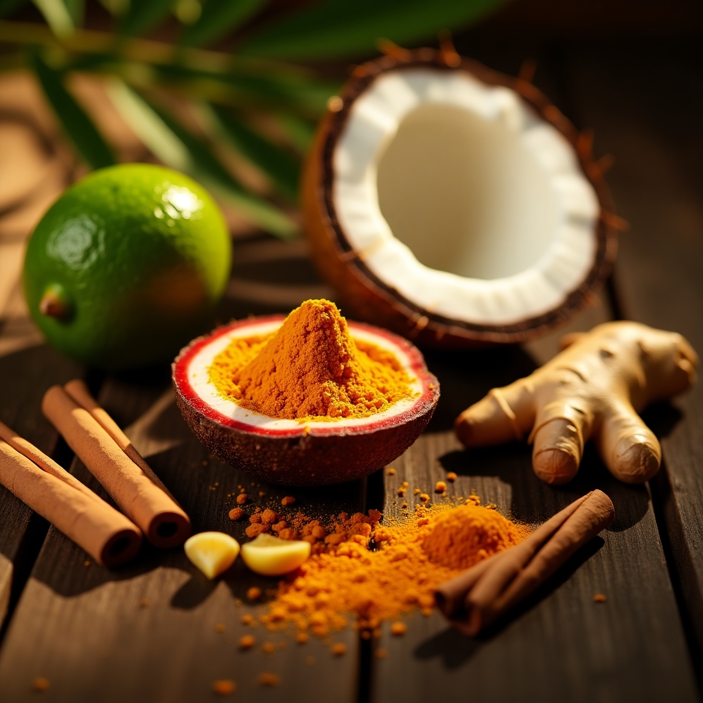 King coconut and botanicals visual placeholder